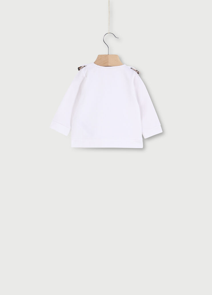 Felpa neonata con volants Bianco Liu Jo - large image number 1