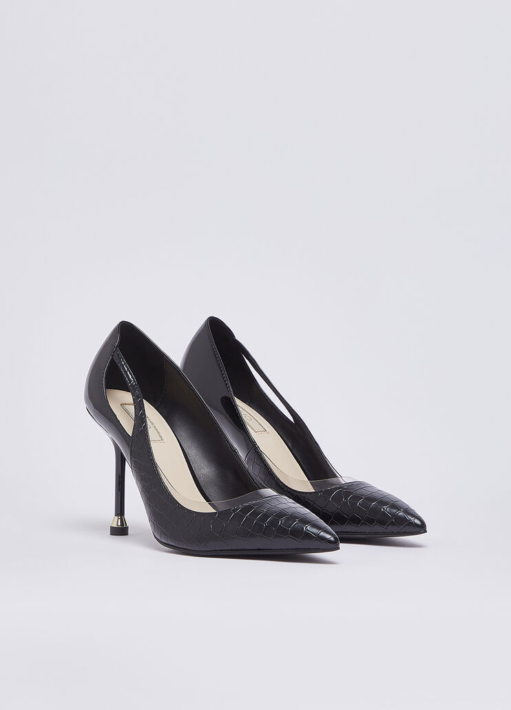 Crocodile-print pumps black Liu Jo - large image number 1