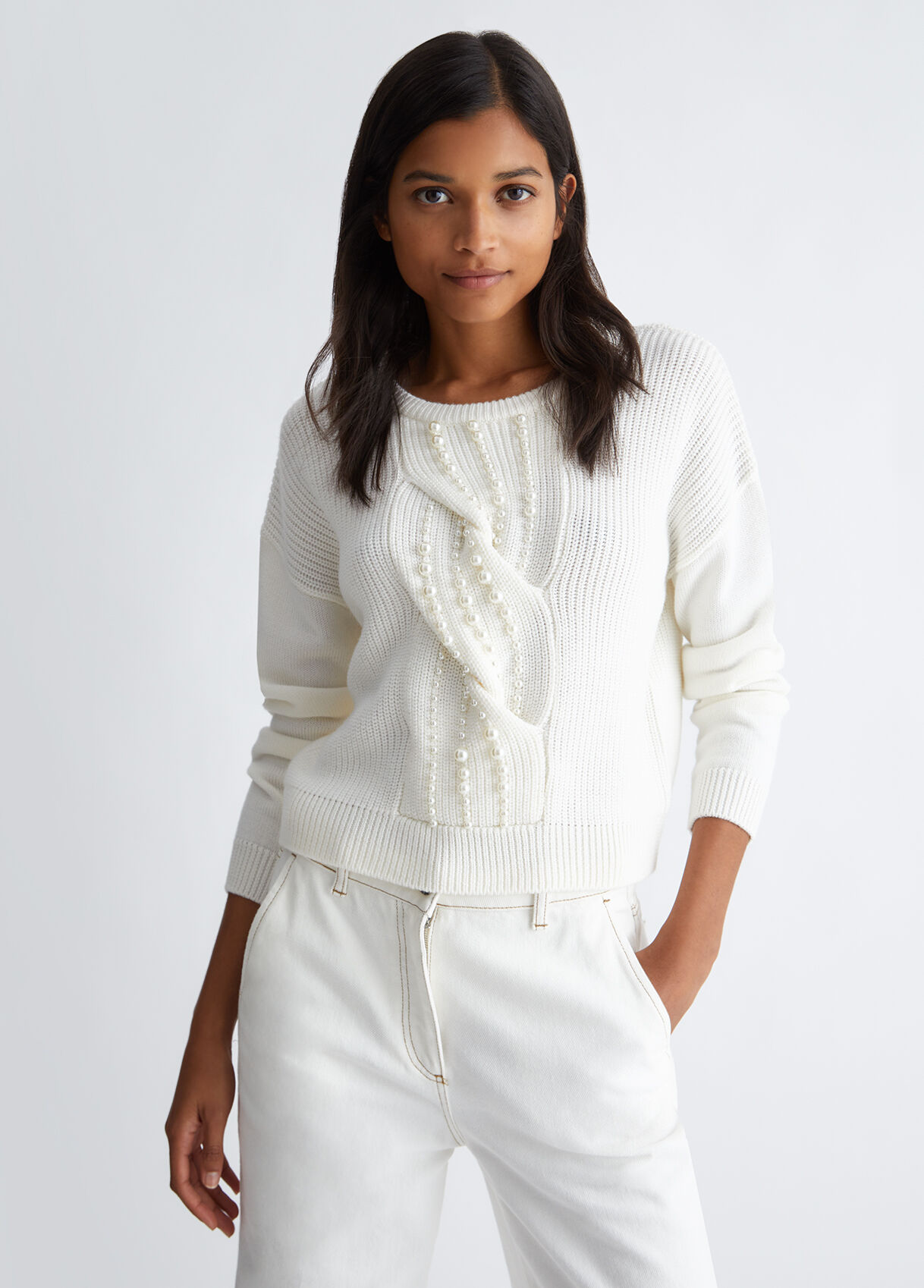 Jumpers with deals pearls on