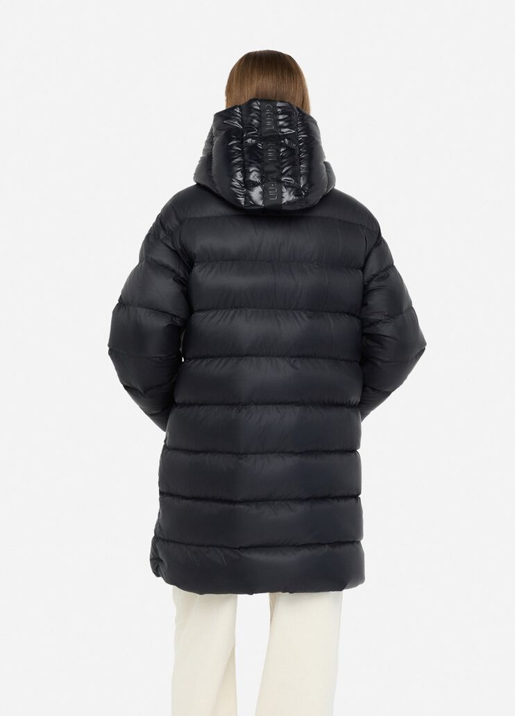 Quilted nylon coat black Liu Jo - large image number 1 Quilted nylon coat black Liu Jo - large image number 1