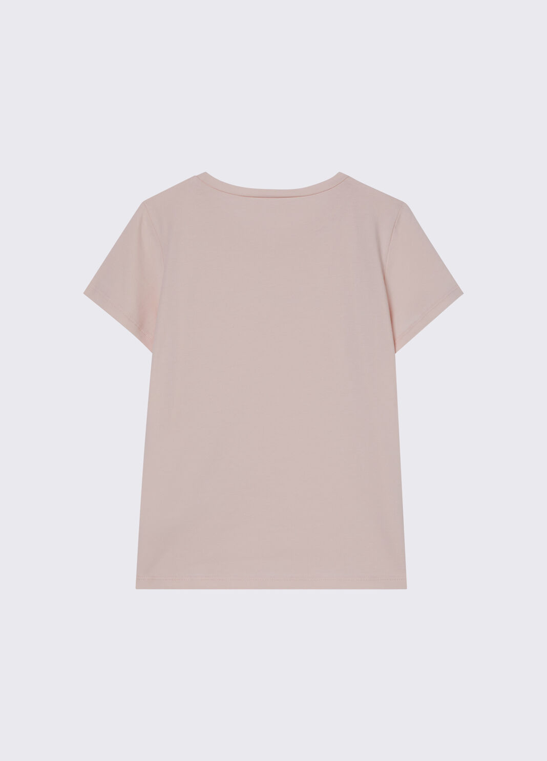 T-shirt con logo e strass rosa pesca Liu Jo - large image number 1