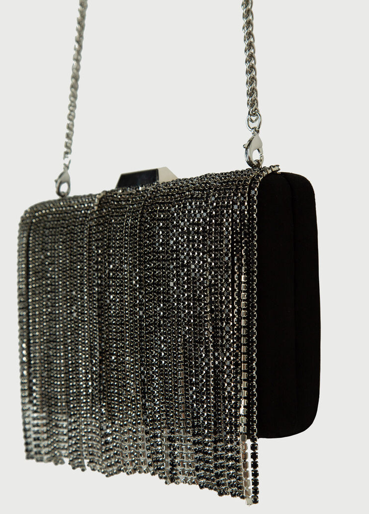 Clutch con flecos Negro Liu Jo - large image number 3
