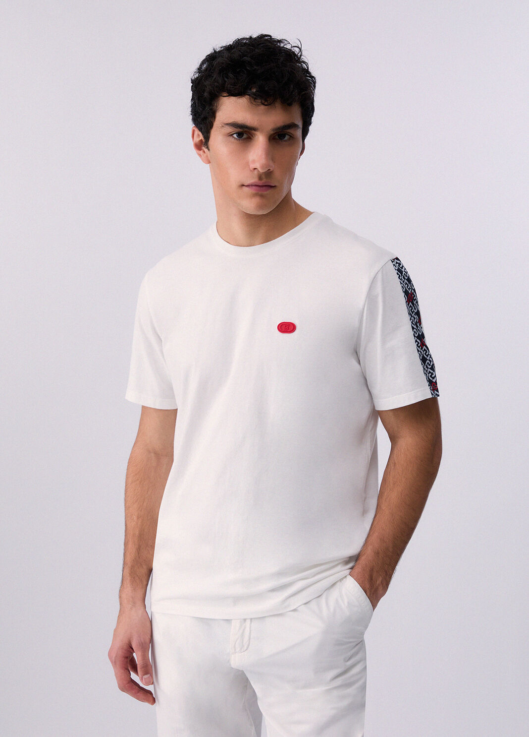 T-shirt with printed insert blue Liu Jo - large image number 0