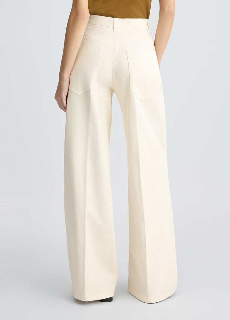 White wide-leg trousers white Liu Jo - large image number 1 White wide-leg trousers white Liu Jo - large image number 1