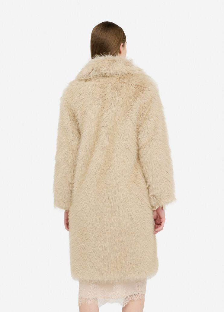 Faux fur jacket honey Liu Jo - large image number 1 Faux fur jacket honey Liu Jo - large image number 1