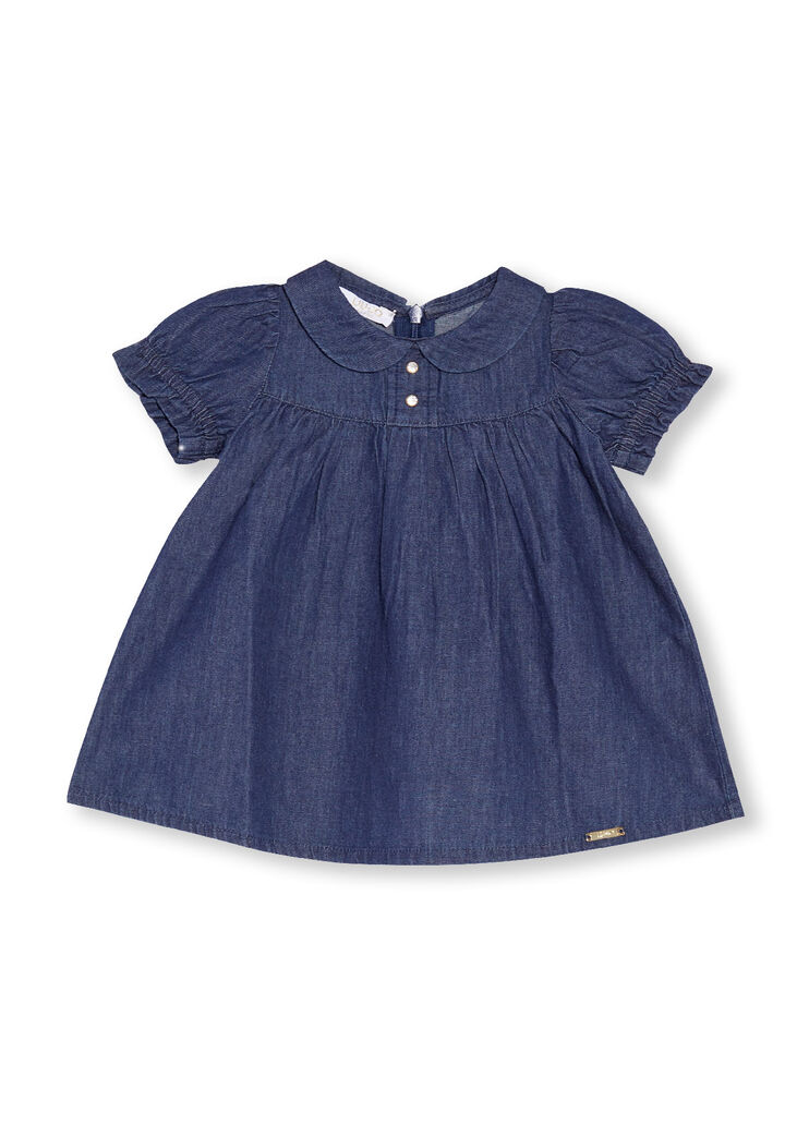 Robe courte en toile denim denim bleu fonc&eacute; Liu Jo - large image number 0