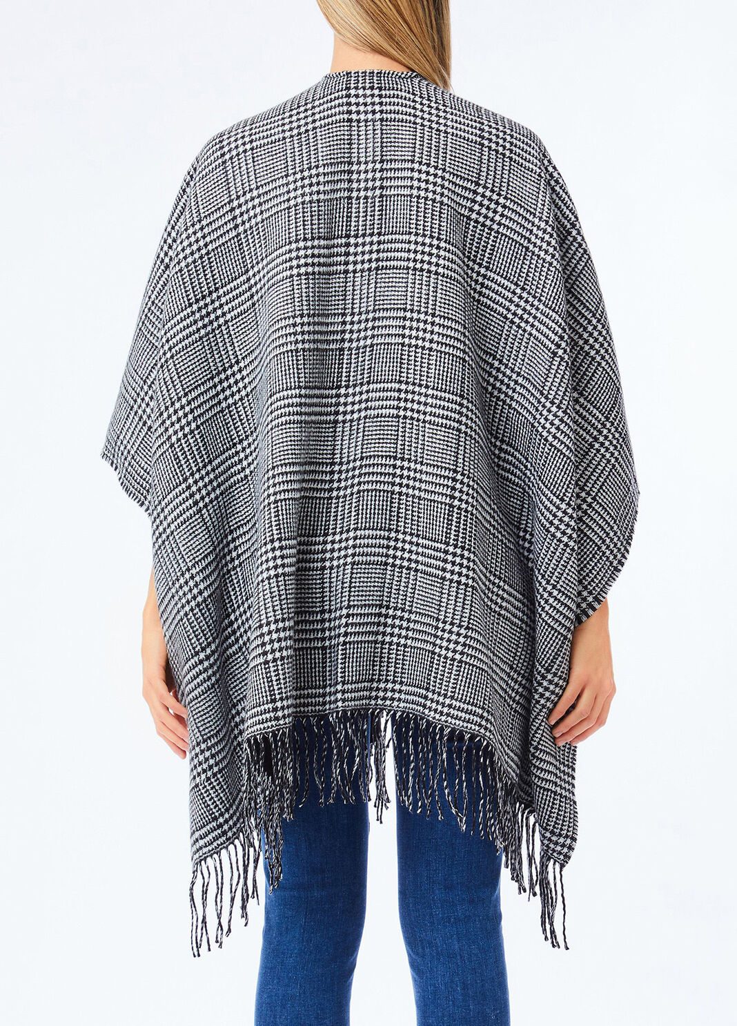 Glen plaid poncho black Liu Jo - large image number 1