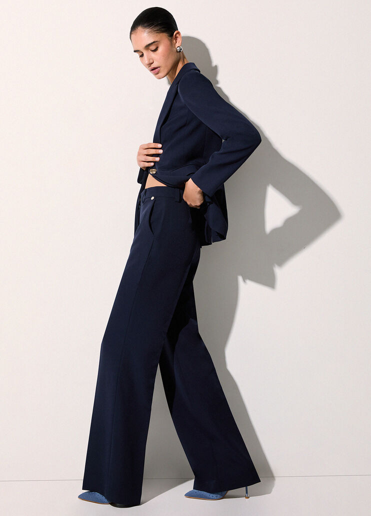 Pantalon palazzo bleu Liu Jo - medium