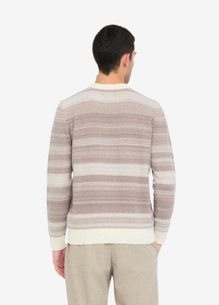 Striped wool and cashmere jumper beige Liu Jo - large image number 1