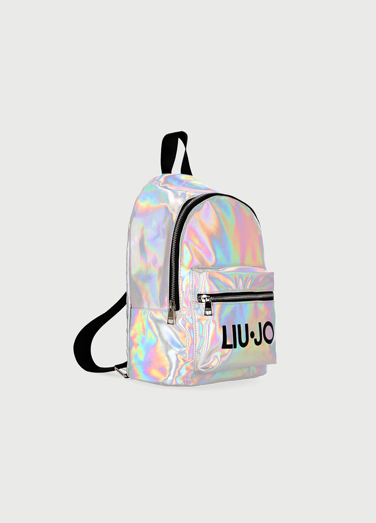 Iridescent backpack Silver Liu Jo - large image number 1