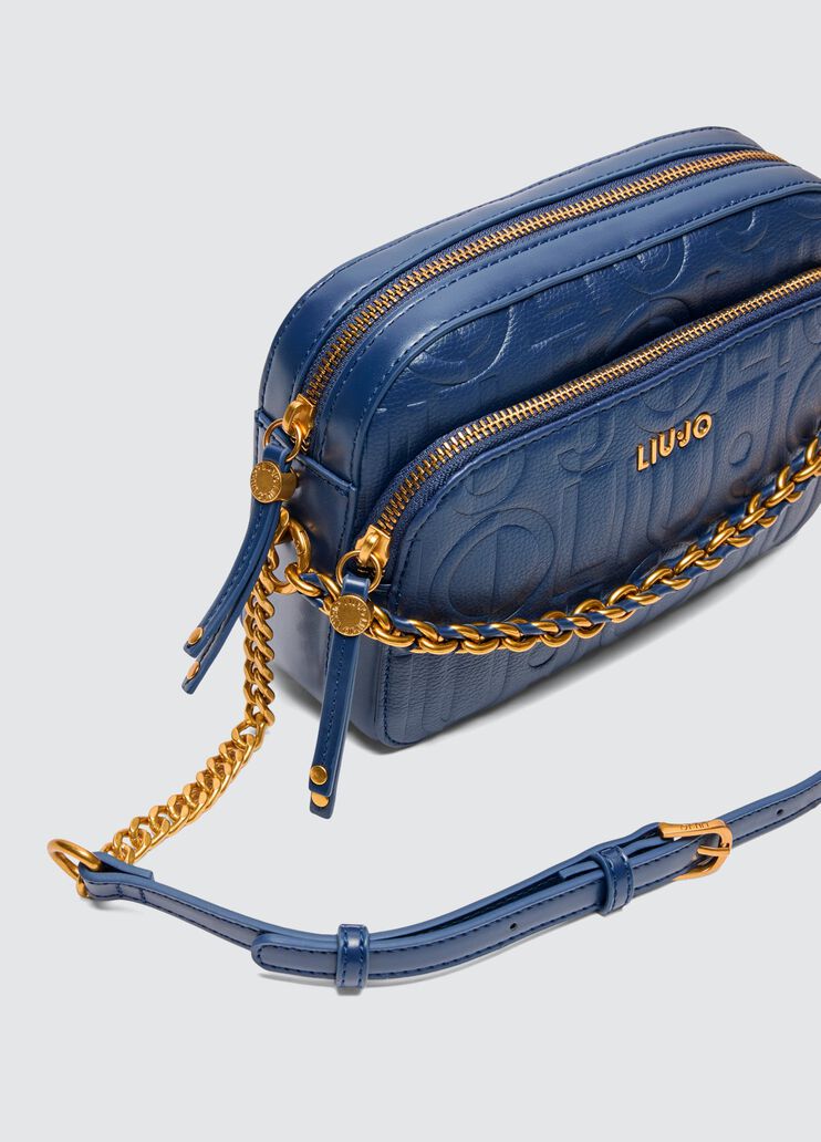Crossbody bag with logo dark blue Liu Jo - large image number 4 Crossbody bag with logo dark blue Liu Jo - large image number 4
