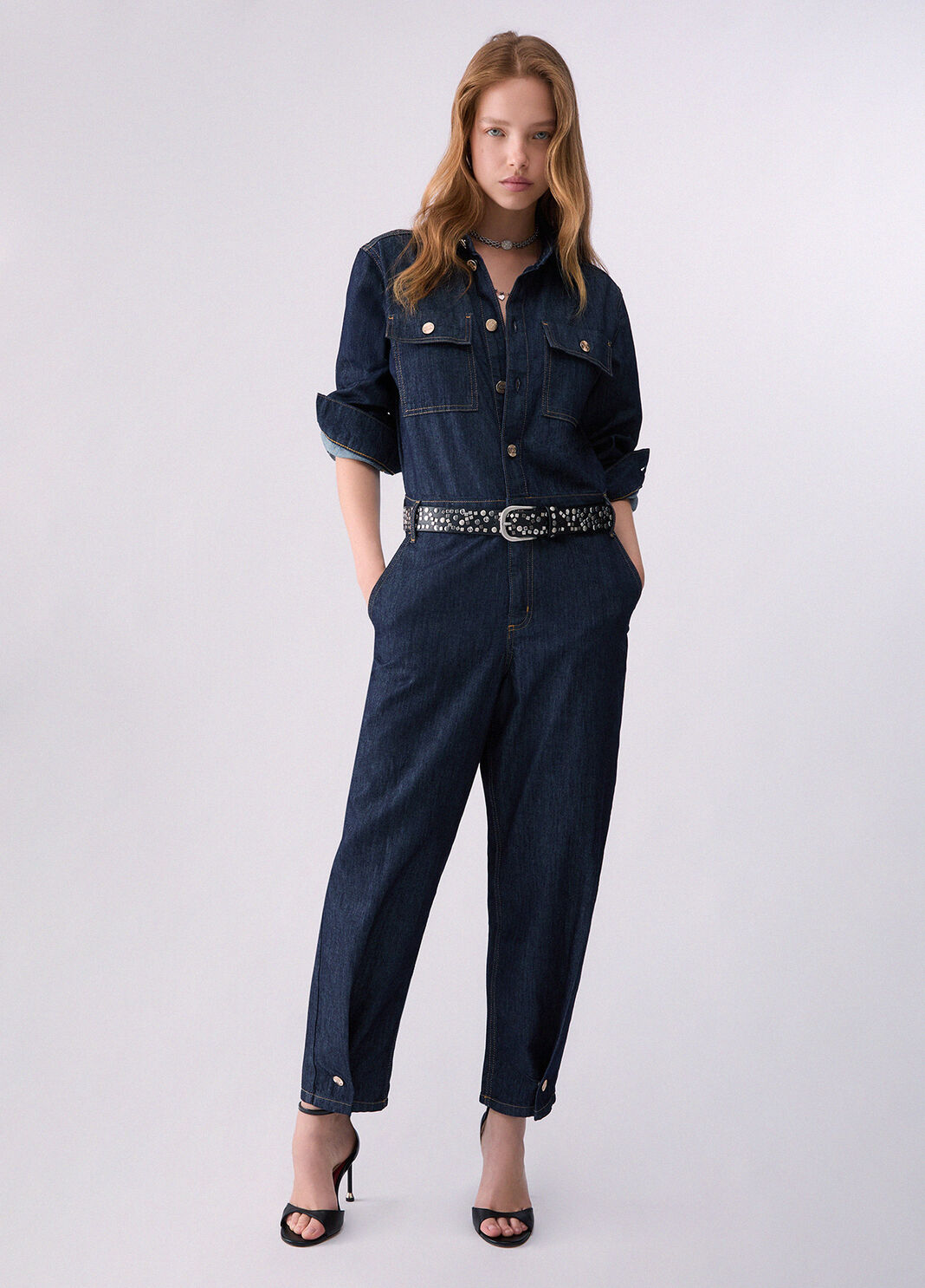 Langer Denim-Overall Normale Waschung Liu Jo - large image number 5