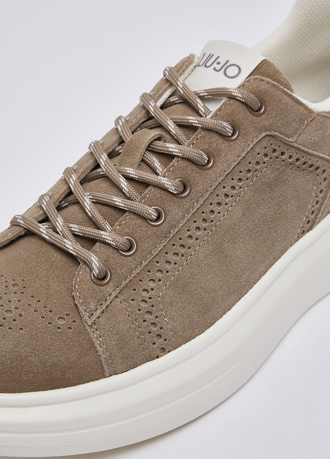 Suede platform sneakers dove grey Liu Jo - large image number 5