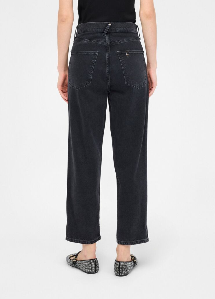 Boyfriend-Jeans mit gesteppter Tasche Denim-Schwarz Liu Jo - large image number 1 Boyfriend-Jeans mit gesteppter Tasche Denim-Schwarz Liu Jo - large image number 1
