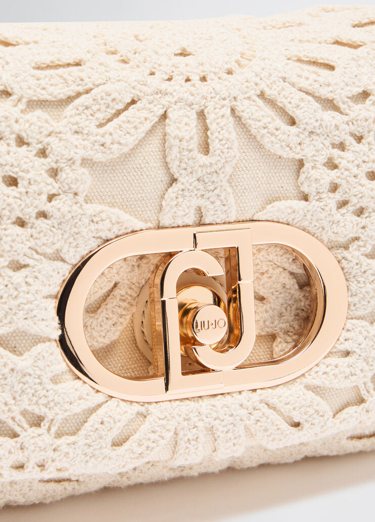 Small LaPuffy bag with embroidery cream Liu Jo - medium Small LaPuffy bag with embroidery cream Liu Jo - medium