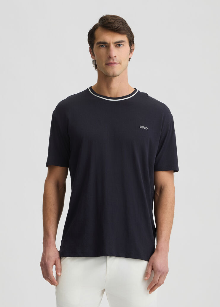 Blue cotton T-shirt dark blue Liu Jo - large image number 0 Blue cotton T-shirt dark blue Liu Jo - large image number 0