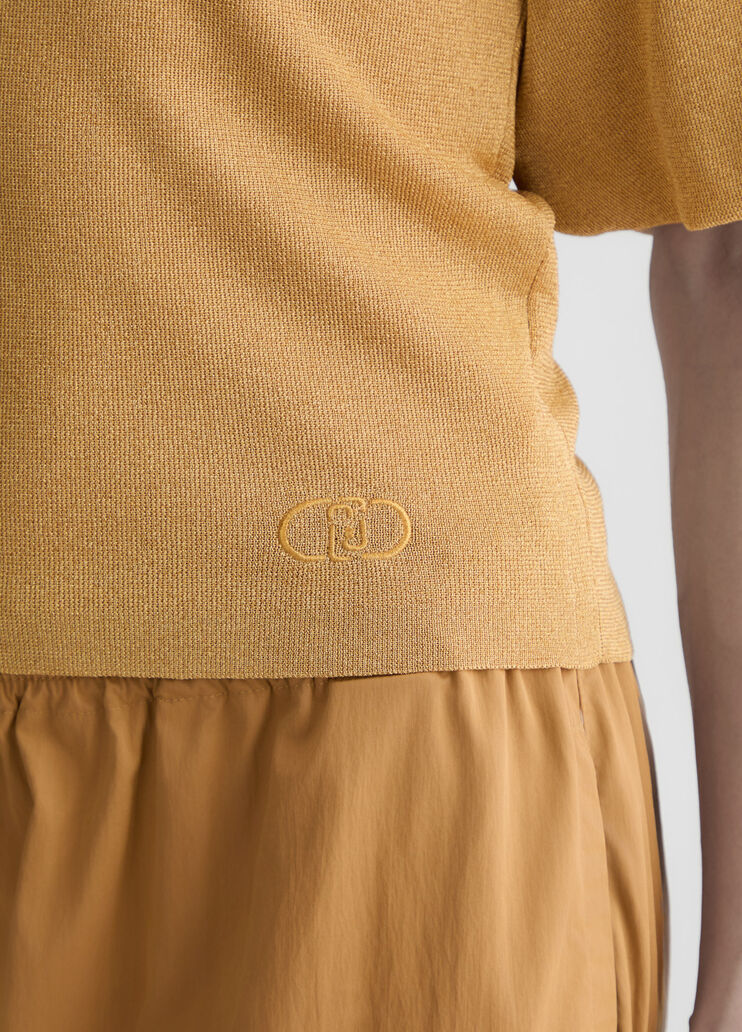 Cut-out top gold-colour Liu Jo - large image number 3 Cut-out top gold-colour Liu Jo - large image number 3