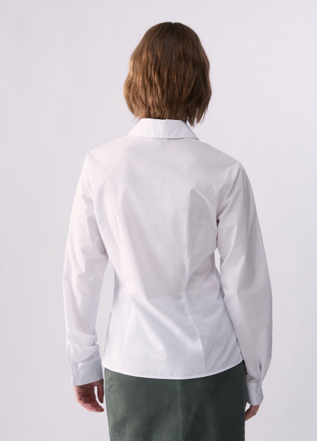 Shirt in poplin white/je t'aime print Liu Jo - large image number 1