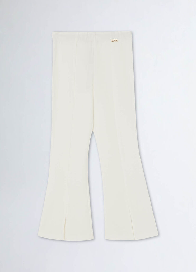 Flared trousers with slit white Liu Jo - medium Flared trousers with slit white Liu Jo - medium