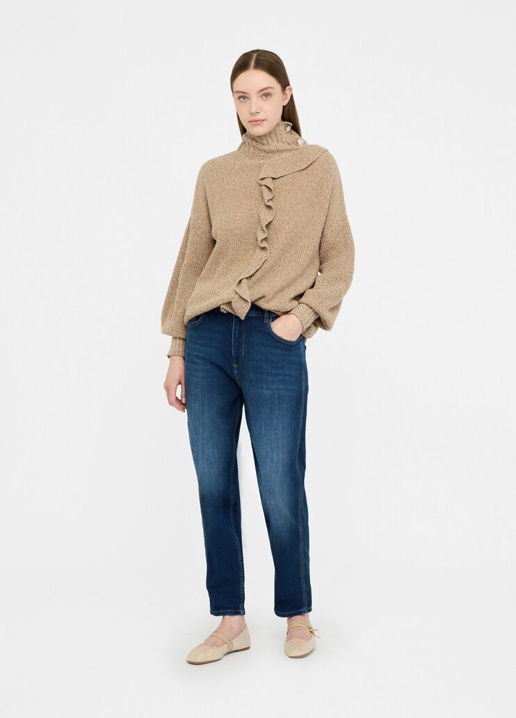 Maglia con maxi volant cioccolato Liu Jo - medium Maglia con maxi volant cioccolato Liu Jo - medium