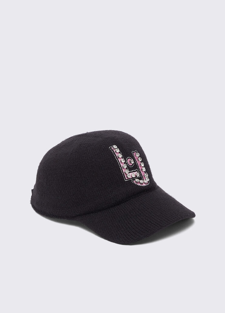Baseball cap with jewel embroidery black Liu Jo - medium