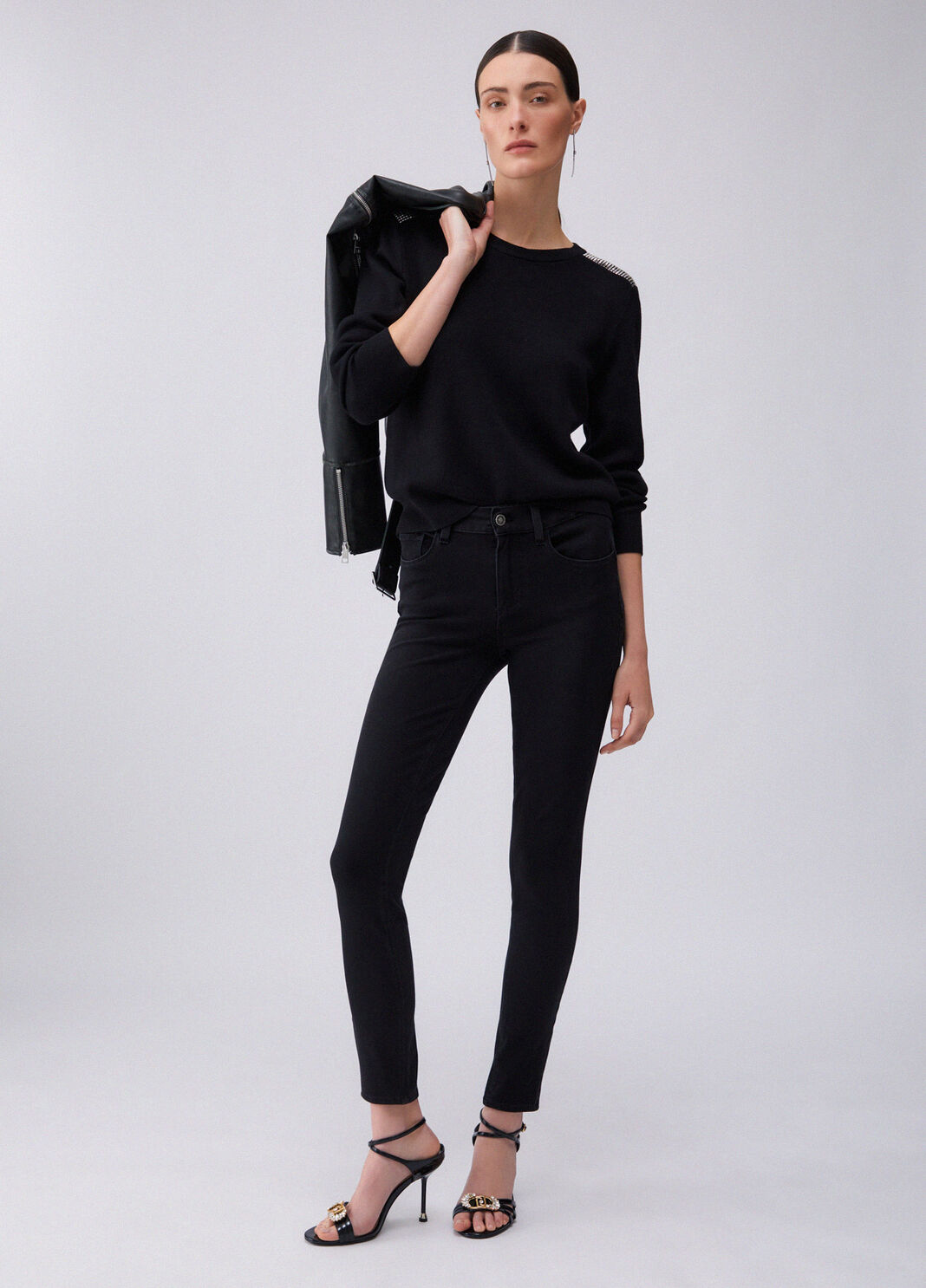 Jeans skinny Amazing Fit denim nero Liu Jo - large image number 0