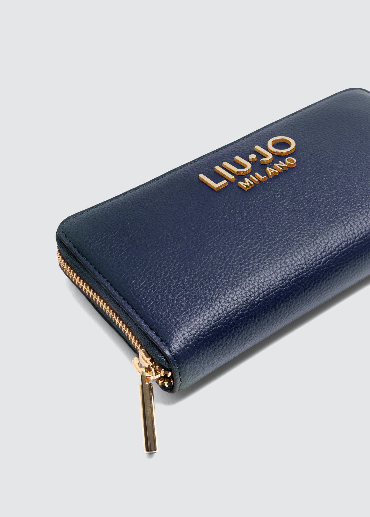 GroBe Brieftasche mit umlaufendem ReiBverschluss Farbe Dunkelblau Liu Jo