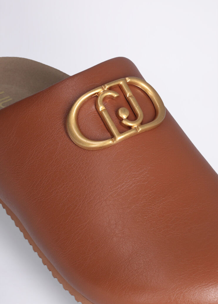 Mules with maxi-logo brown Liu Jo - large image number 5 Mules with maxi-logo brown Liu Jo - large image number 5