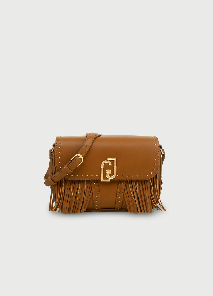 Sac à bandoulière avec franges Marron Liu Jo - large image number 0 Sac à bandoulière avec franges Marron Liu Jo - large image number 0