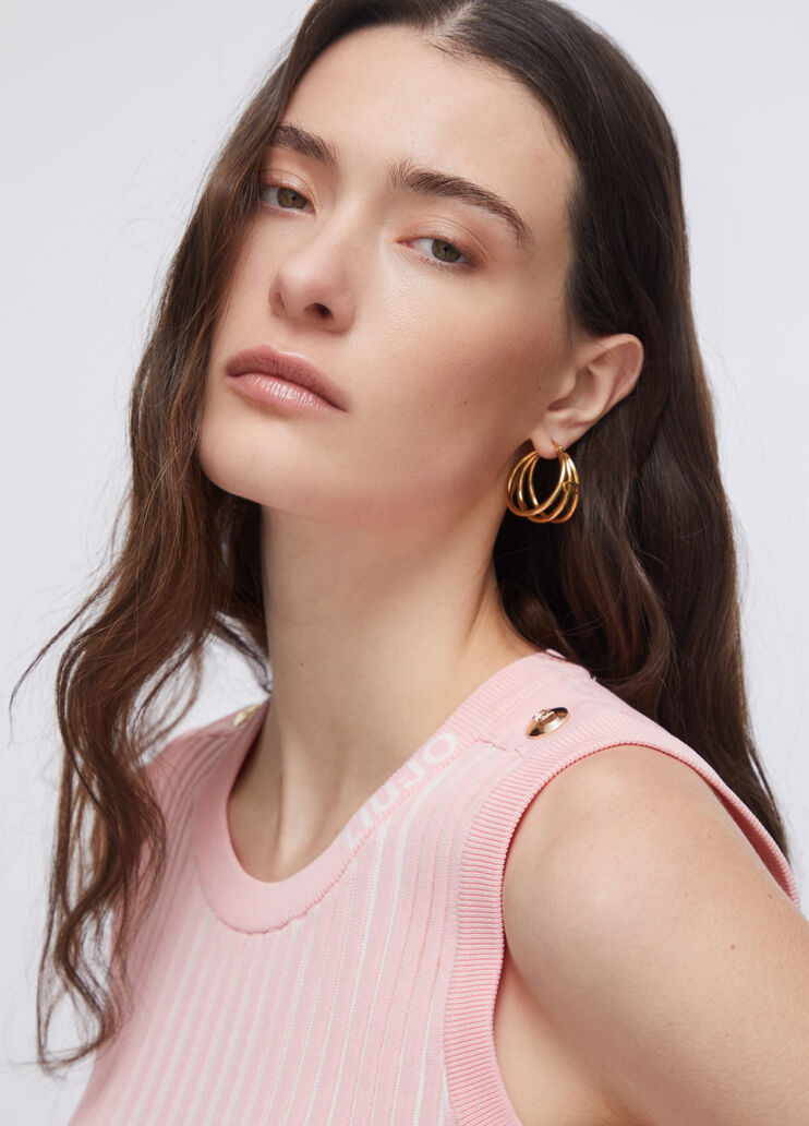 Knit top pink Liu Jo - large image number 4