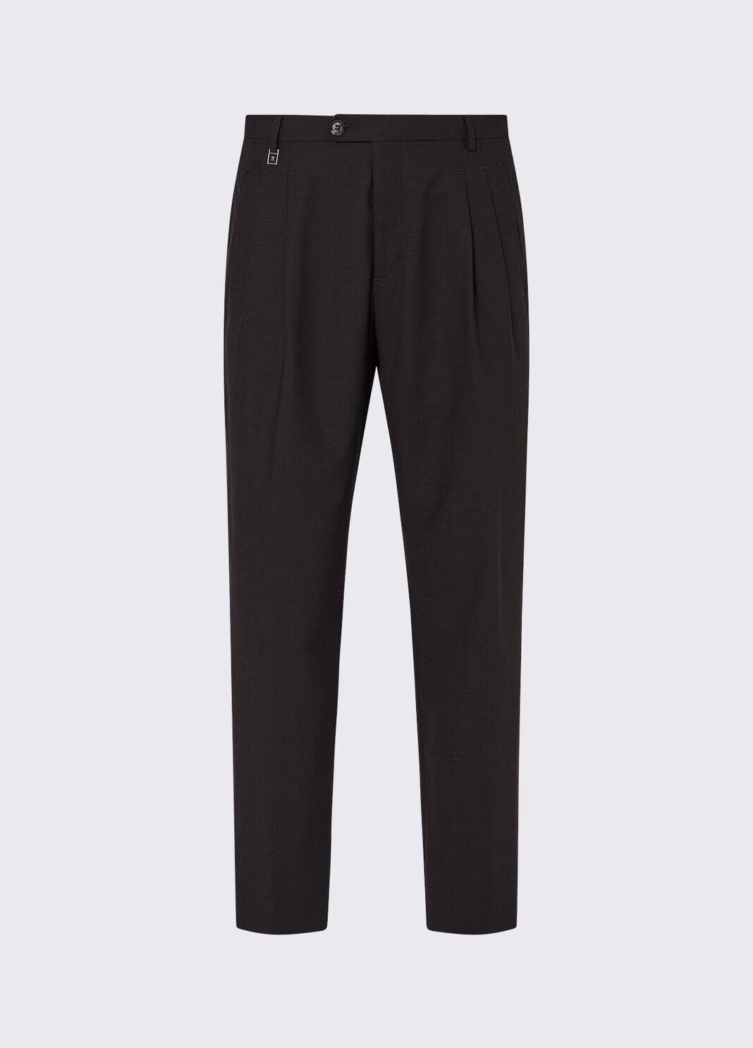 Chino trousers in a wool blend brown Liu Jo - large image number 6