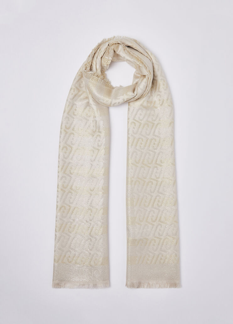 &Eacute;tole Jacquard Monogramme beige Liu Jo - medium