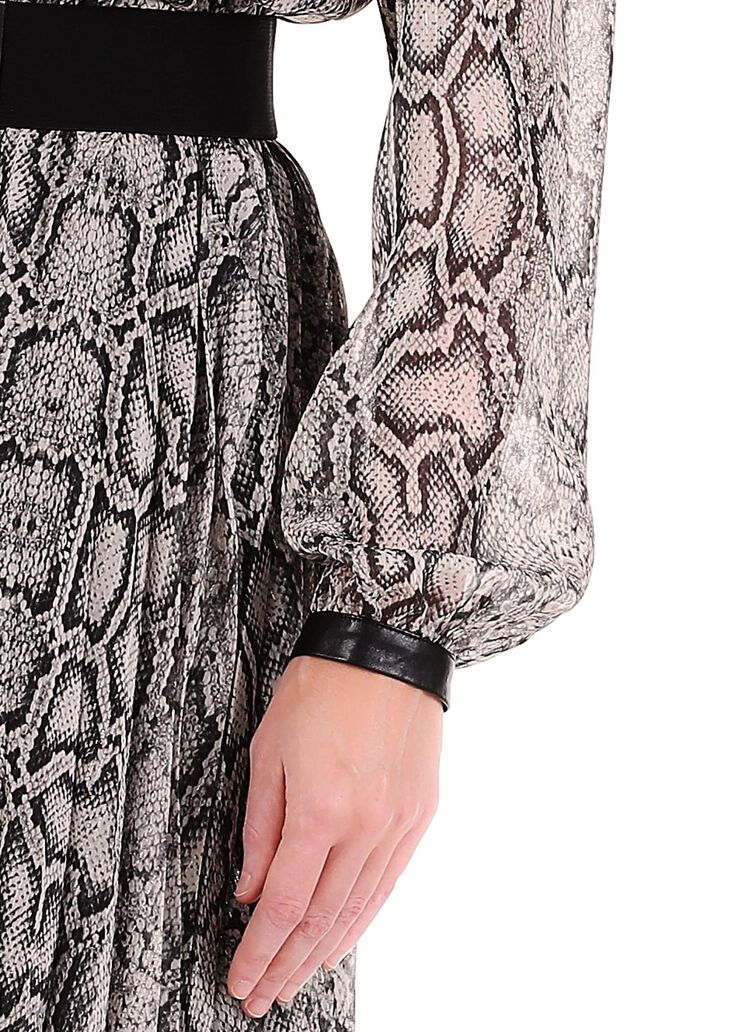 Robe longue plissée python Liu Jo - large image number 2