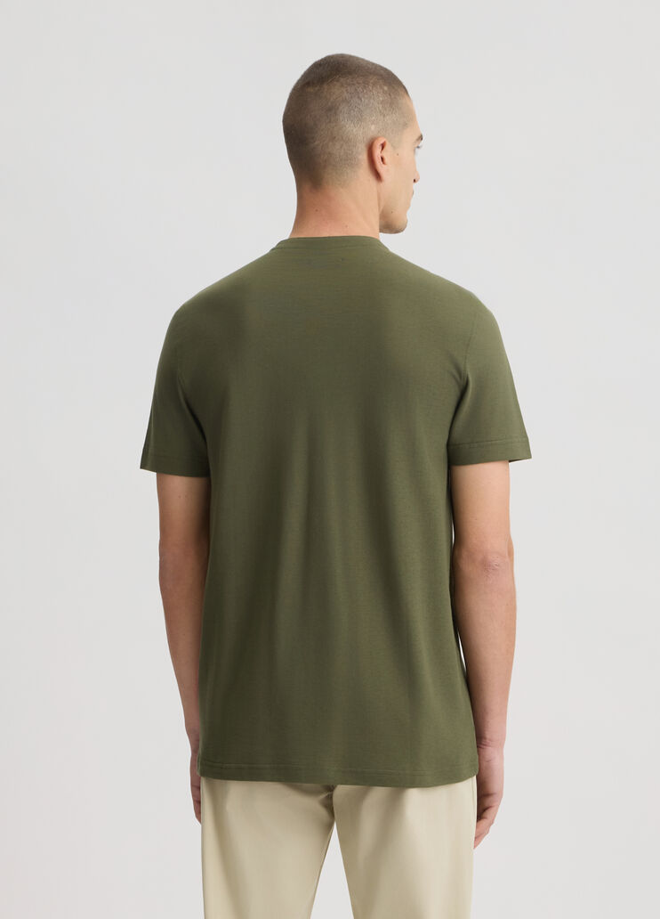 Green T-shirt with buttons olive green Liu Jo - large image number 1 Green T-shirt with buttons olive green Liu Jo - large image number 1