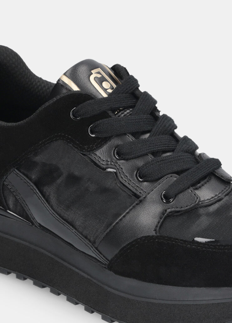 Plateau-Sneaker aus Leder  Schwarz Liu Jo - large image number 6