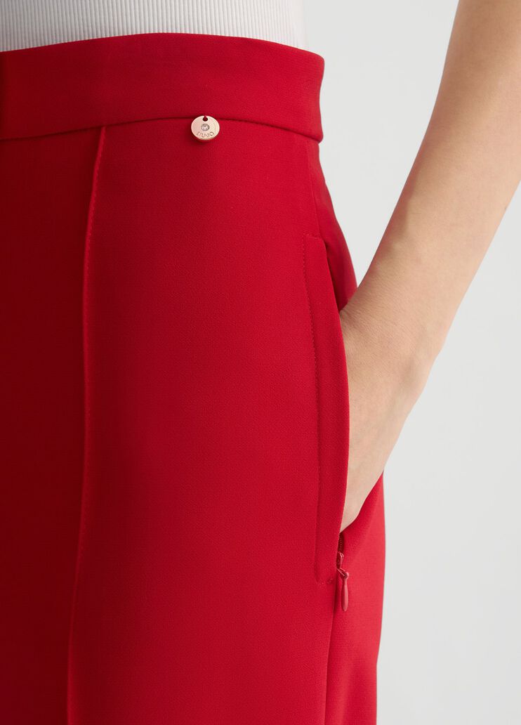 Red cigarette trousers red Liu Jo - large image number 2 Red cigarette trousers red Liu Jo - large image number 2