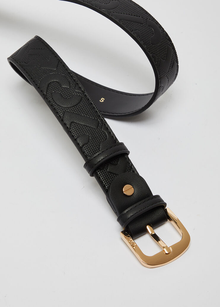 Belt with monogram logo black Liu Jo - large image number 1 Belt with monogram logo black Liu Jo - large image number 1
