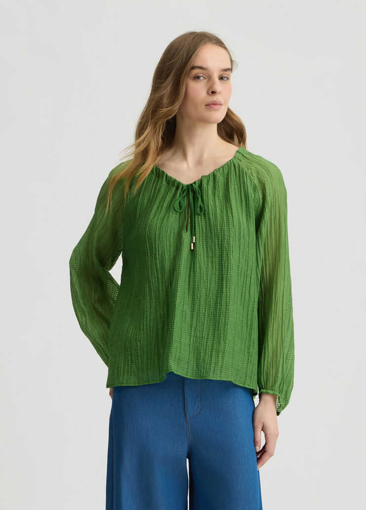 Blouse with string fastening green Liu Jo - medium Blouse with string fastening green Liu Jo - medium