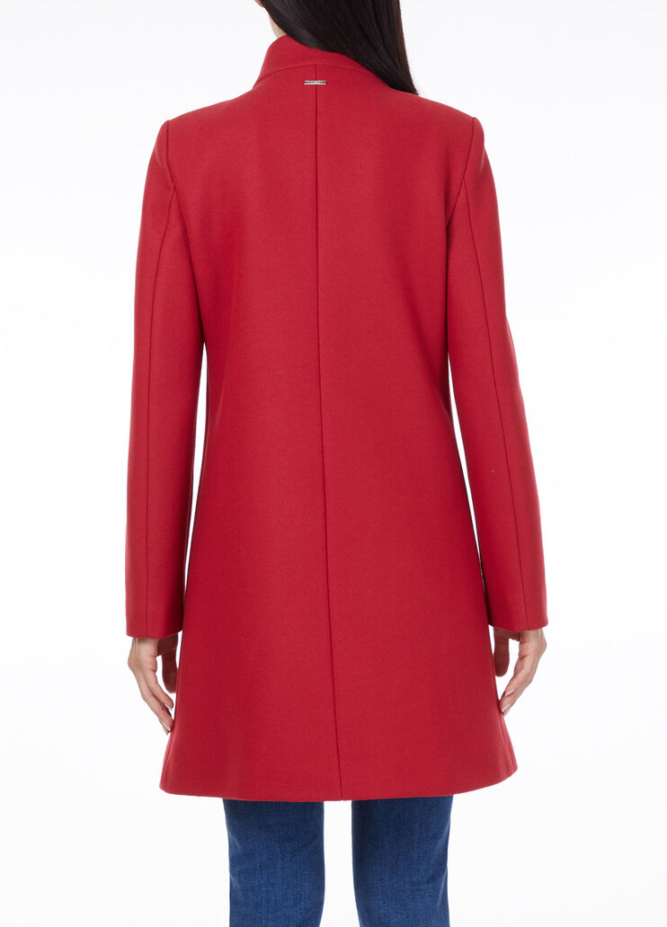 Double-breasted coat Cherry Red Liu Jo - large image number 1 Double-breasted coat Cherry Red Liu Jo - large image number 1