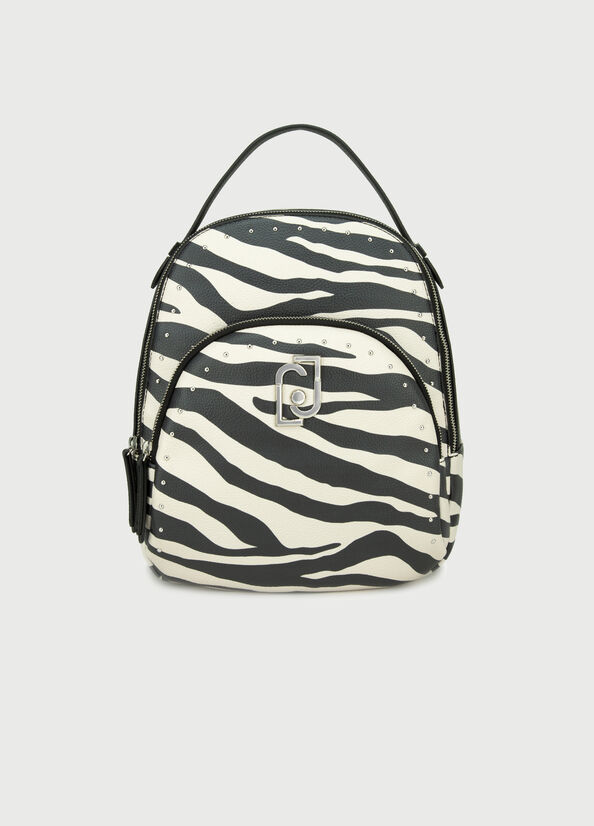 Mochila con estampado de cebra Cebra Liu Jo - large image number 0