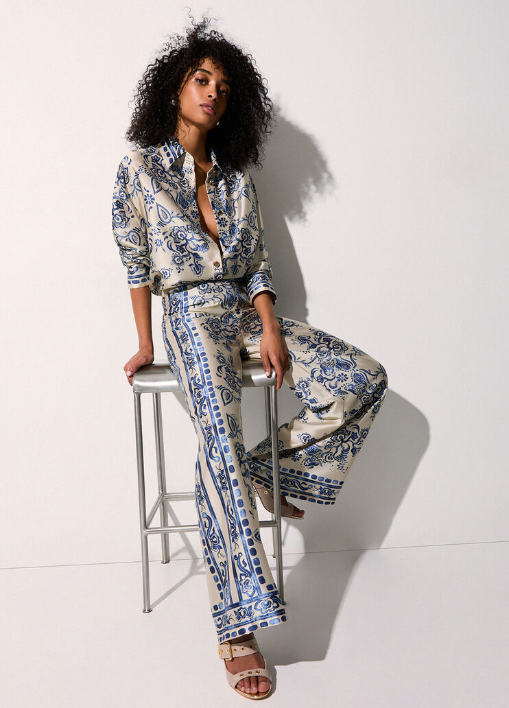 Hose mit Foulard-Print Foulard-Print Liu Jo - medium