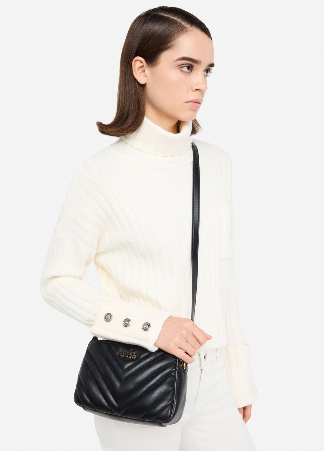 Small quilted crossbody bag black Liu Jo - large image number 0