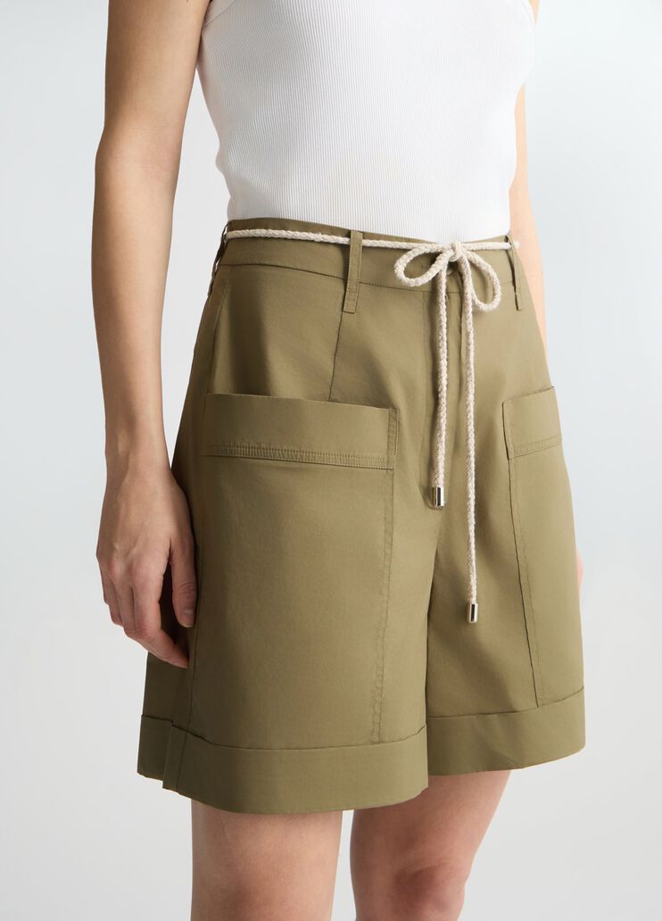 Poplin shorts green Liu Jo - medium Poplin shorts green Liu Jo - medium