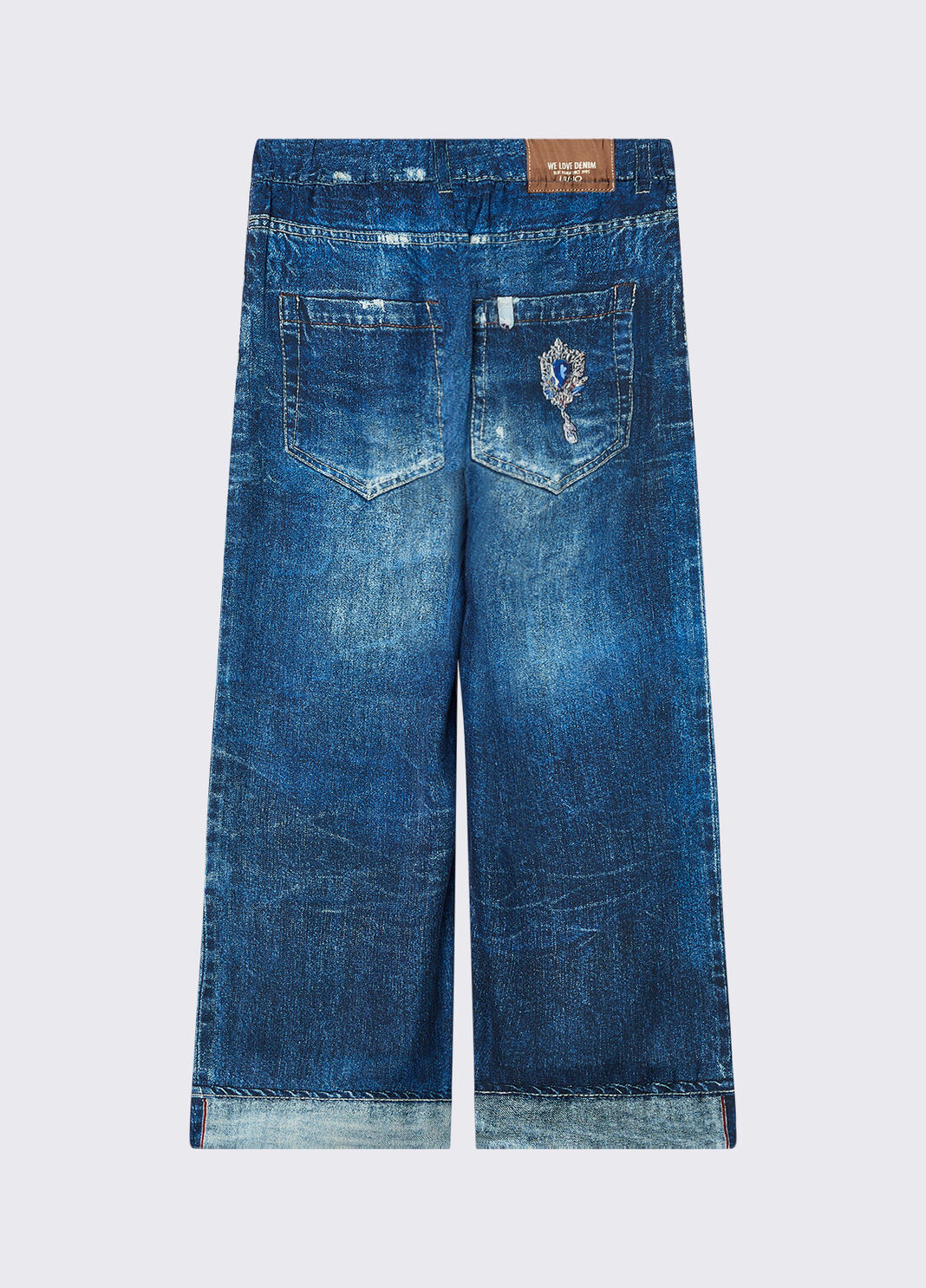 Denim-print trousers dark denim Liu Jo - large image number 3