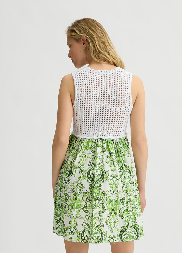 Printed cotton dress green Liu Jo - large image number 1 Printed cotton dress green Liu Jo - large image number 1