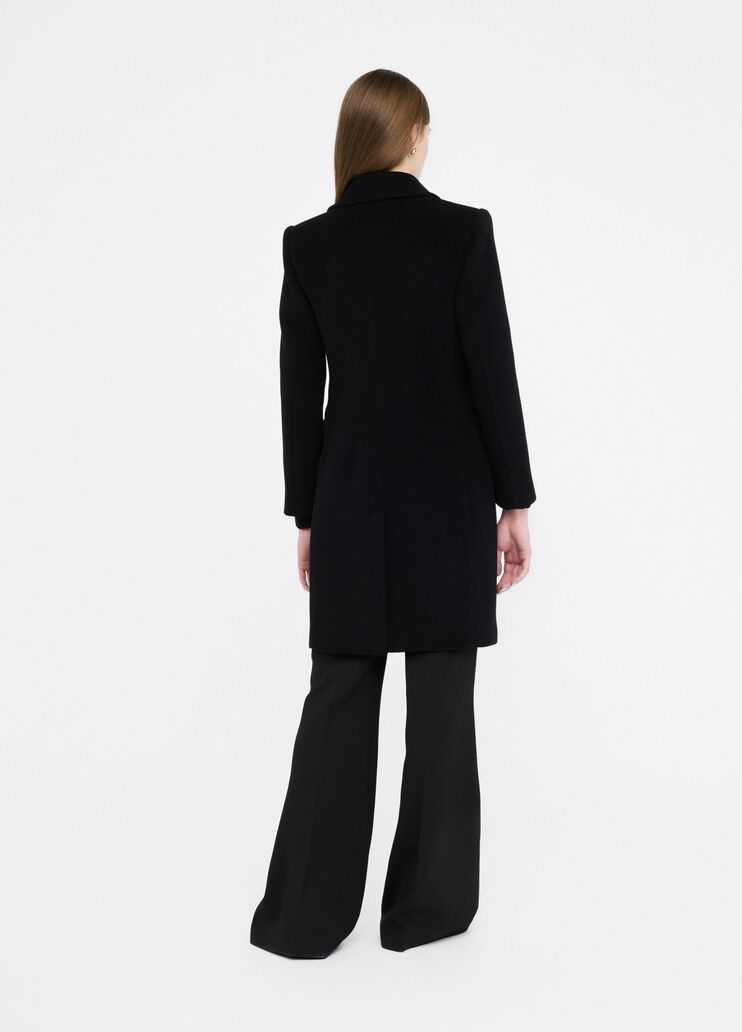 Cappotto doppiopetto in lana nero Liu Jo - large image number 1