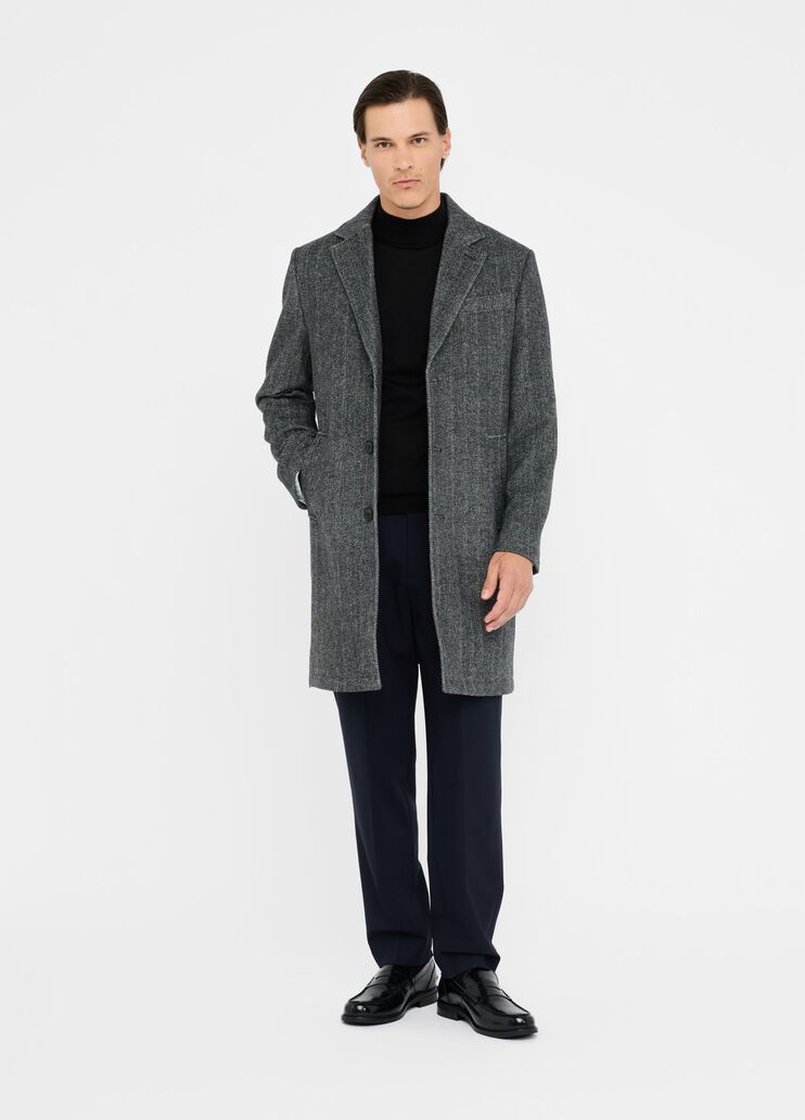 Wool chevron coat black Liu Jo - large image number 5 Wool chevron coat black Liu Jo - large image number 5