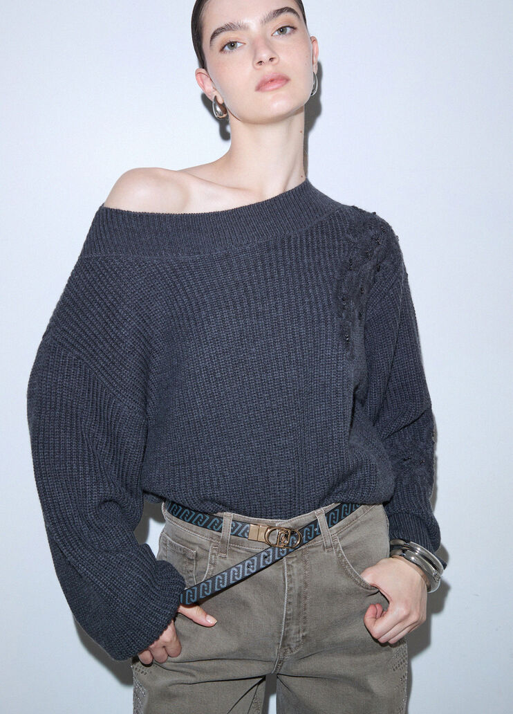 Belt slim reversible black Liu Jo - medium
