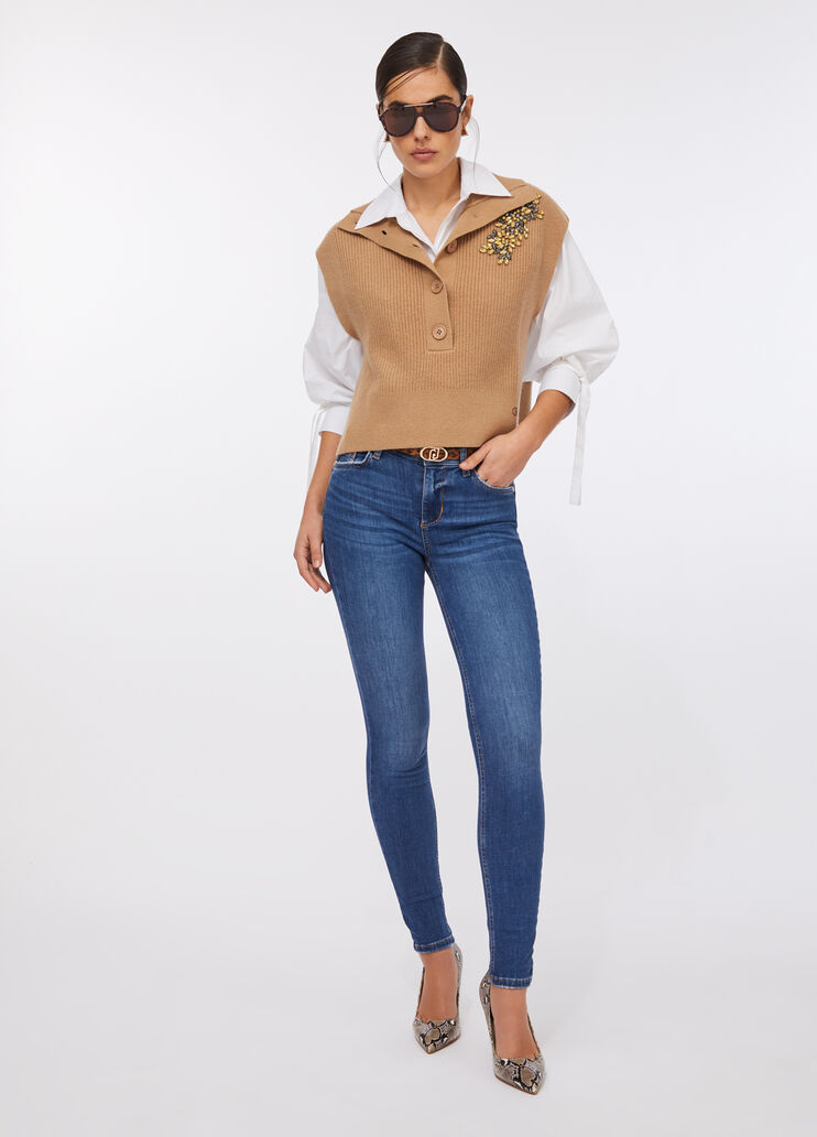 Jean skinny à taille haute denim bleu foncé Liu Jo - medium