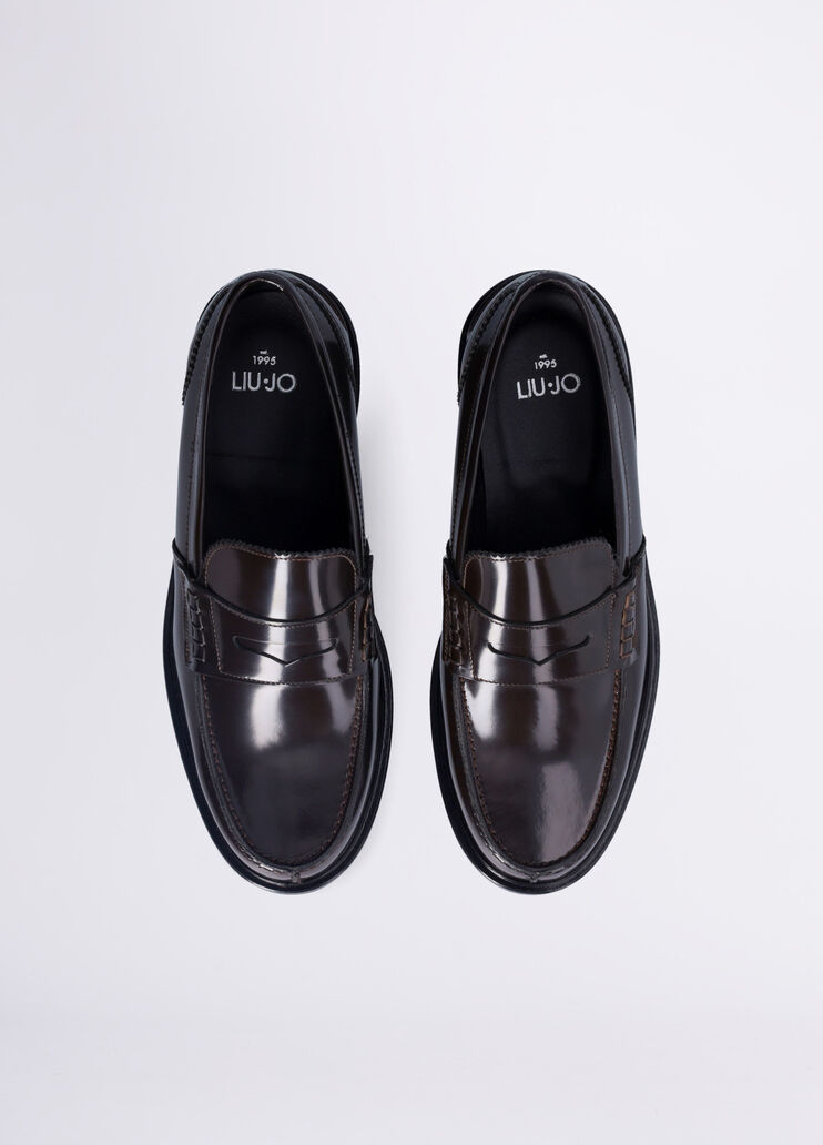 Mocassini da uomo in pelle marrone Liu Jo - large image number 3 Mocassini da uomo in pelle marrone Liu Jo - large image number 3